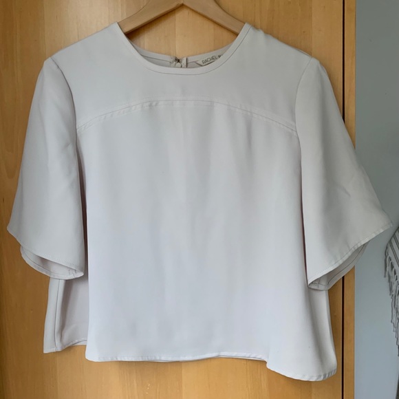 Rachel Roy cropped short sleeve boxy blouse - Picture 3 of 7